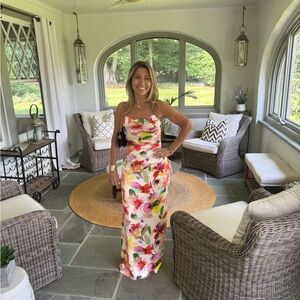 Floral Multicolor Maxi Dress